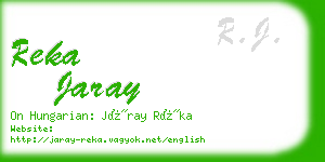 reka jaray business card